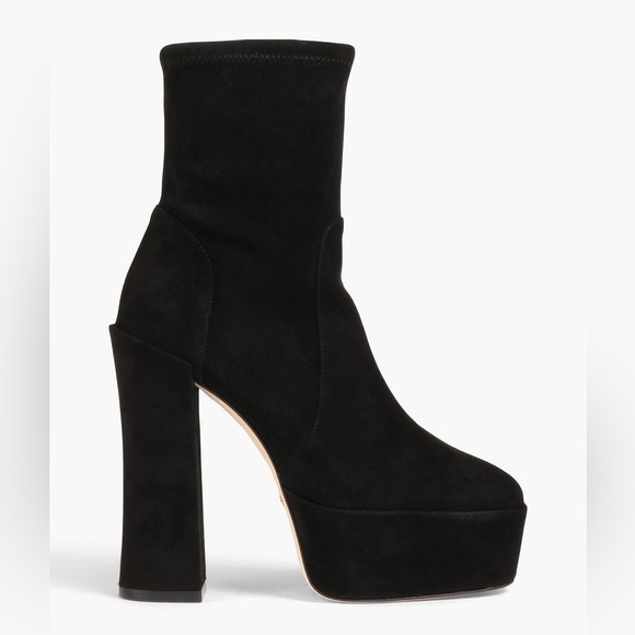 STUART WEITZMAN Skyhigh suede platform ankle boots - Picture 2 of 9